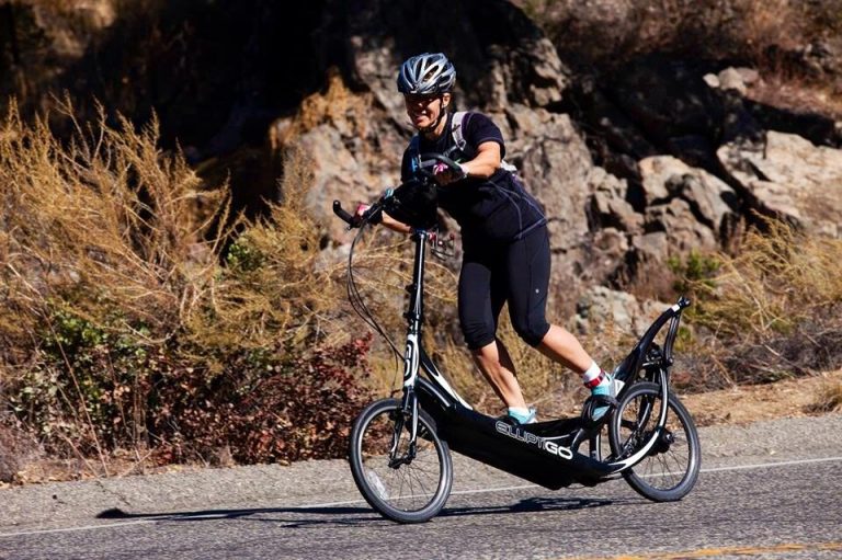 Jane LeGore descending Palomar