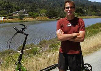 Brian Pilcher with ElliptiGO