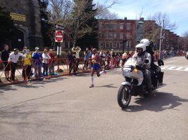 Meb at the 2014 Boston Marathon