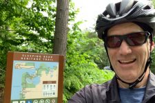Bryan rides Sleeping Bear Heritage Trail