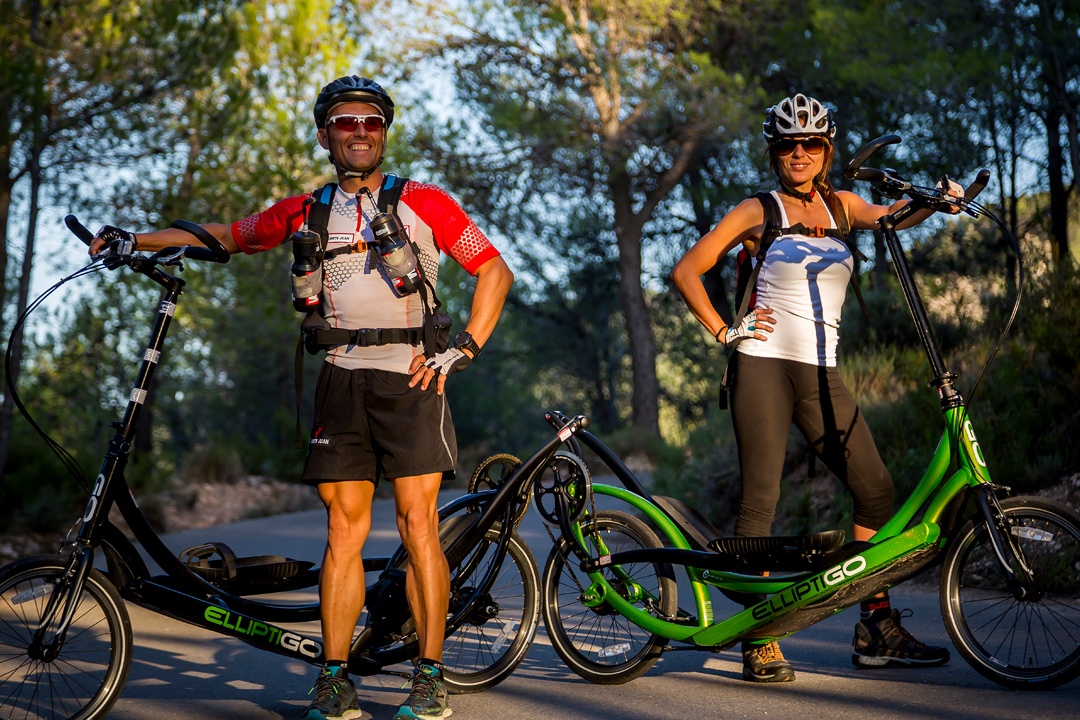 ElliptiGO 8C Long Stride Outdoor Elliptical Bike and Best Hybrid Indoor Exercise Trainer 