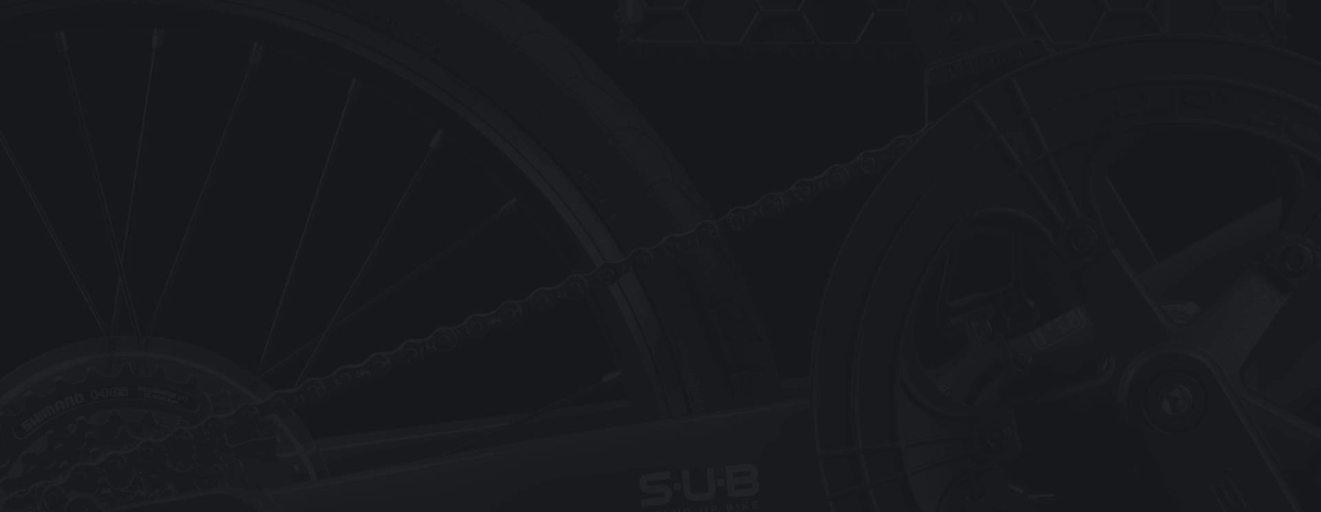 Black bike black background