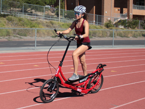 Molly Seidel track riding