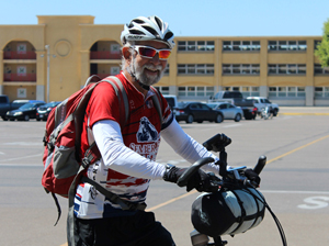 Rick H close up with ElliptiGO handlebars