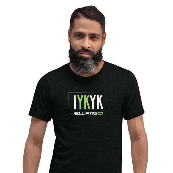 IYKYK unisex tshirt in black