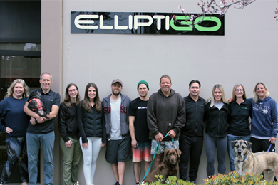 ElliptiGO Team in front of HQ