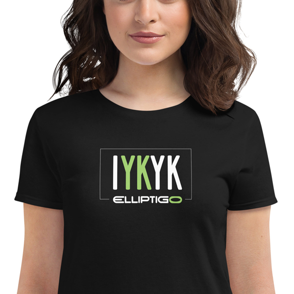 Women's IYKYK shirt in black